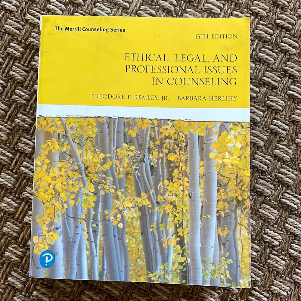 Ethical Legal and Professional Issues in Counseling 6th edition